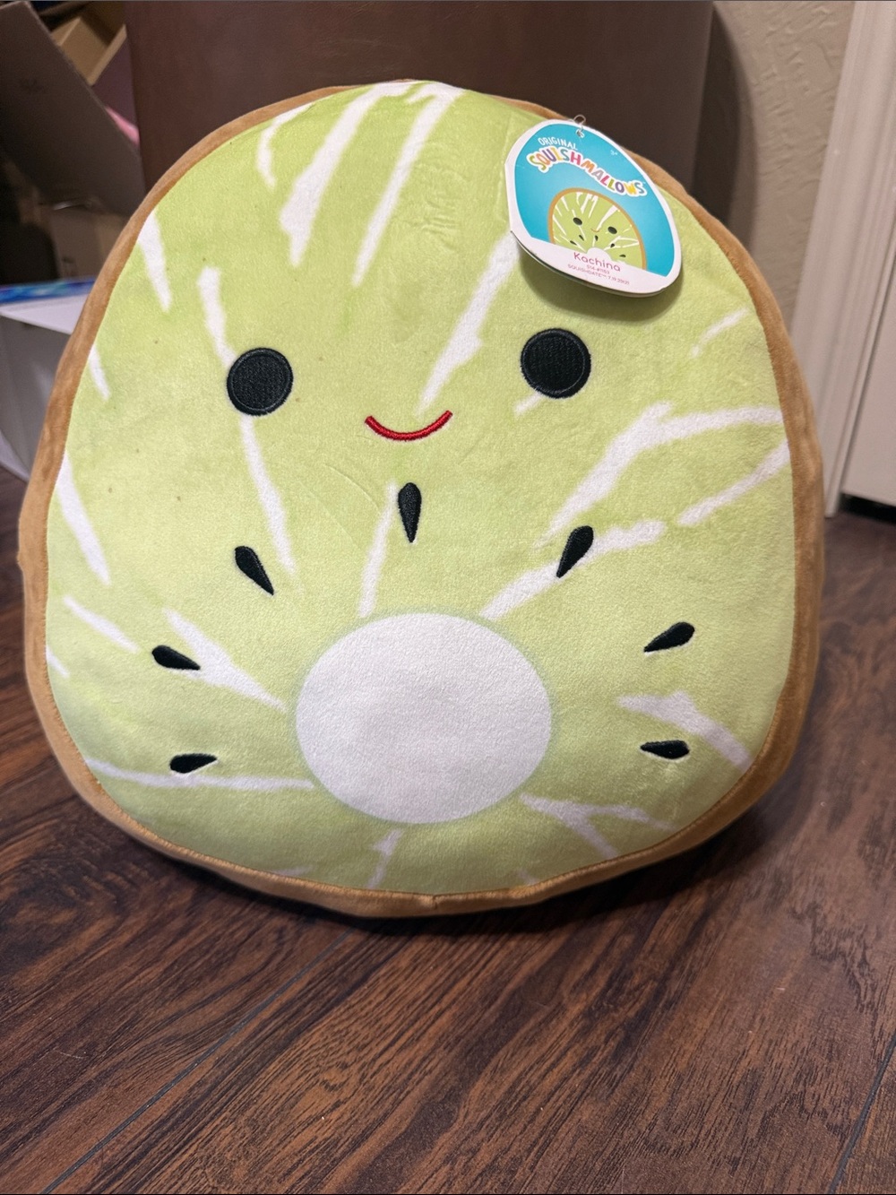 Squishmallows Avocado Plush Pillow in Light Green and Brown